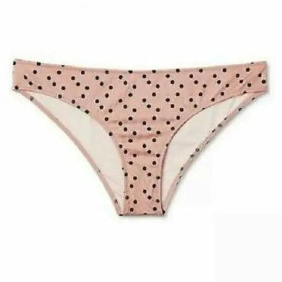 Shade & Shore Womens Sun Coast Cheeky Polka Dot Bikini Bottom Size Extra Large - Picture 3 of 6